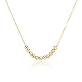 16" Necklace Gold - Classic Beaded Bliss - 2.5mm Gold