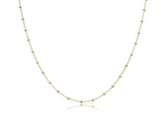 15" Choker Simplicity Chain gold - 2mm Bead Gold