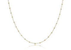 15" Choker Simplicity Chain gold - 2mm Bead Gold