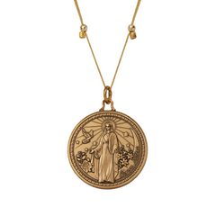 Better Together - Raphael/Mary Large Pendant Antique Gold