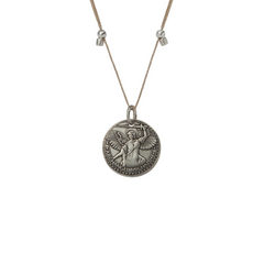 Better Together - Michael/Mary Small Pendant Antique Silver