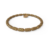 Honeycomb Stretch Bracelet Antique Gold
