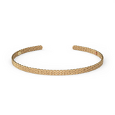 Metalystic Platinum Gold 3mm Cuff