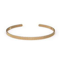 Metalystic Platinum Gold 3mm Cuff