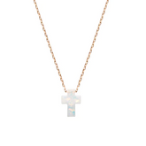 Holy Water Cross Necklace Gold