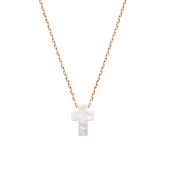 Holy Water Cross Necklace Gold