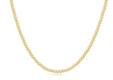 17" Choker Classic Gold 3mm Bead Necklace