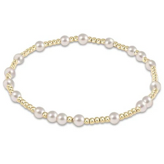 egirl Hope Unwritten 4mm Bead Bracelet - Pearl
