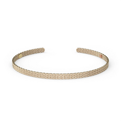 Metalystic Platinum Silver 3mm Cuff