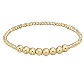 Classic Beaded Bliss 2.5mm Bead Bracelet 5mm Gold