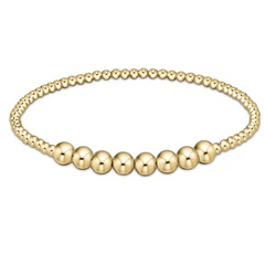 Classic Beaded Bliss 2.5mm Bead Bracelet 5mm Gold