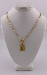 Initial B Necklace