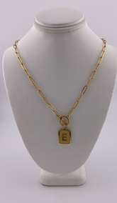 Initial E Necklace
