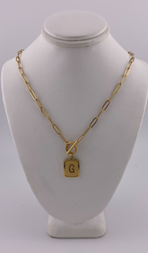 Initial G Necklace