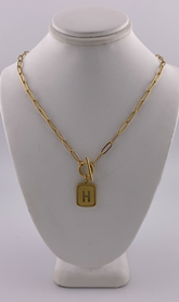 Initial H Necklace