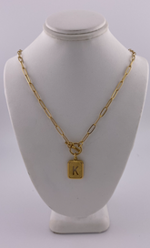 Initial K Necklace