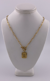Initial S Necklace