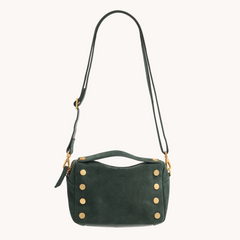 *Evan Crossbody Sml-Green Room Suede