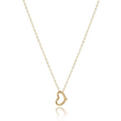 16 Necklace Love Small Gold Charm