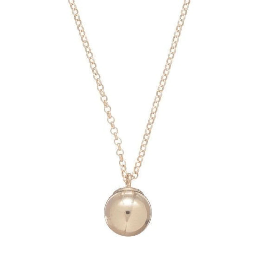 16" Necklace Gold - Clarity Gold Charm