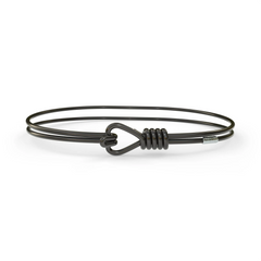 Metalystic Love Knot Platinum Black Large