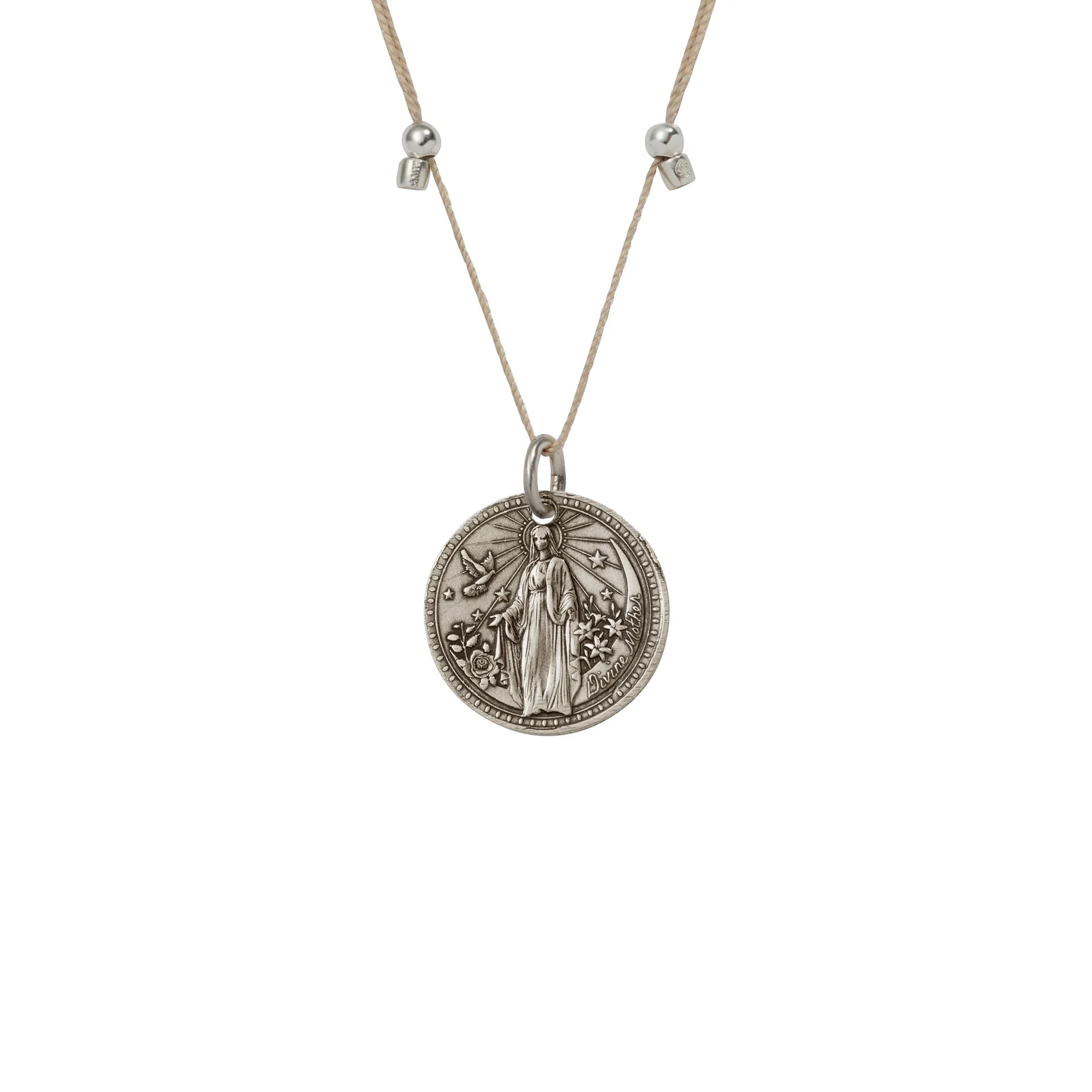 Better Together - Raphael/Mary Small Pendant Antique Silver