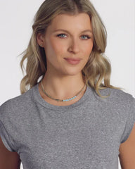 Baby Julian Loves Opals Necklace 18" - Blue Opal