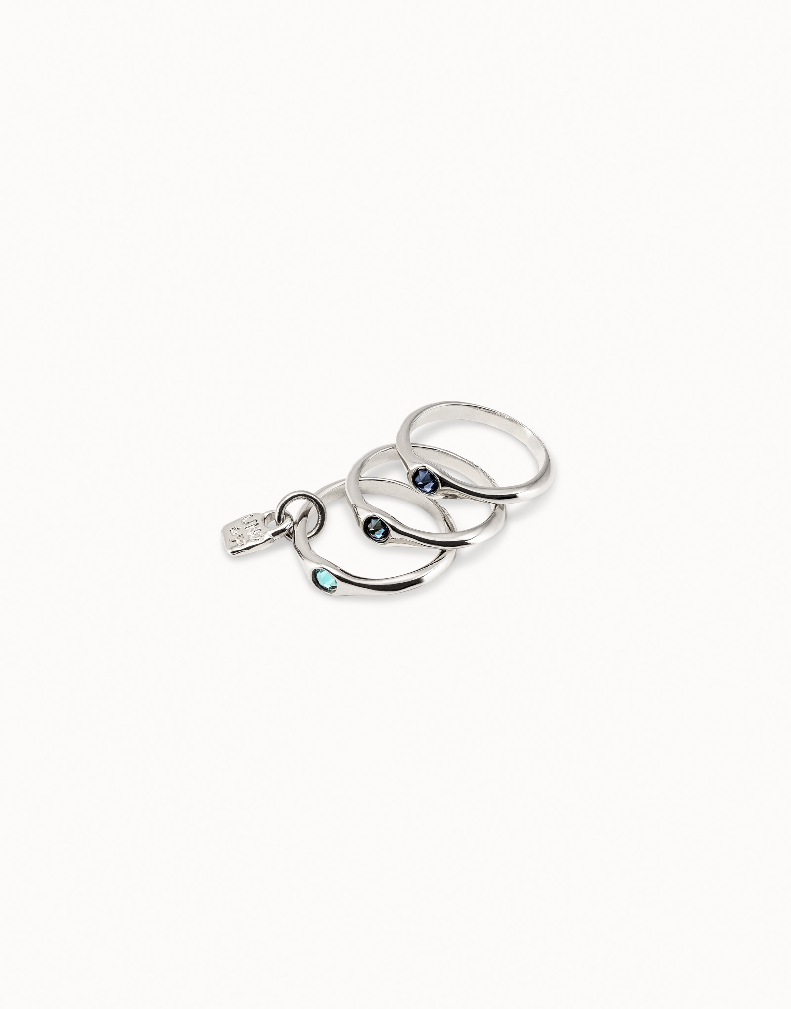 Happy Blue Ring Silver - Size 15