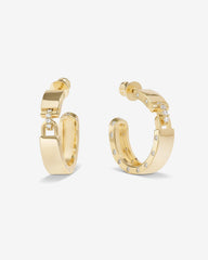 Ashley Lock Hoops 1"- Gold