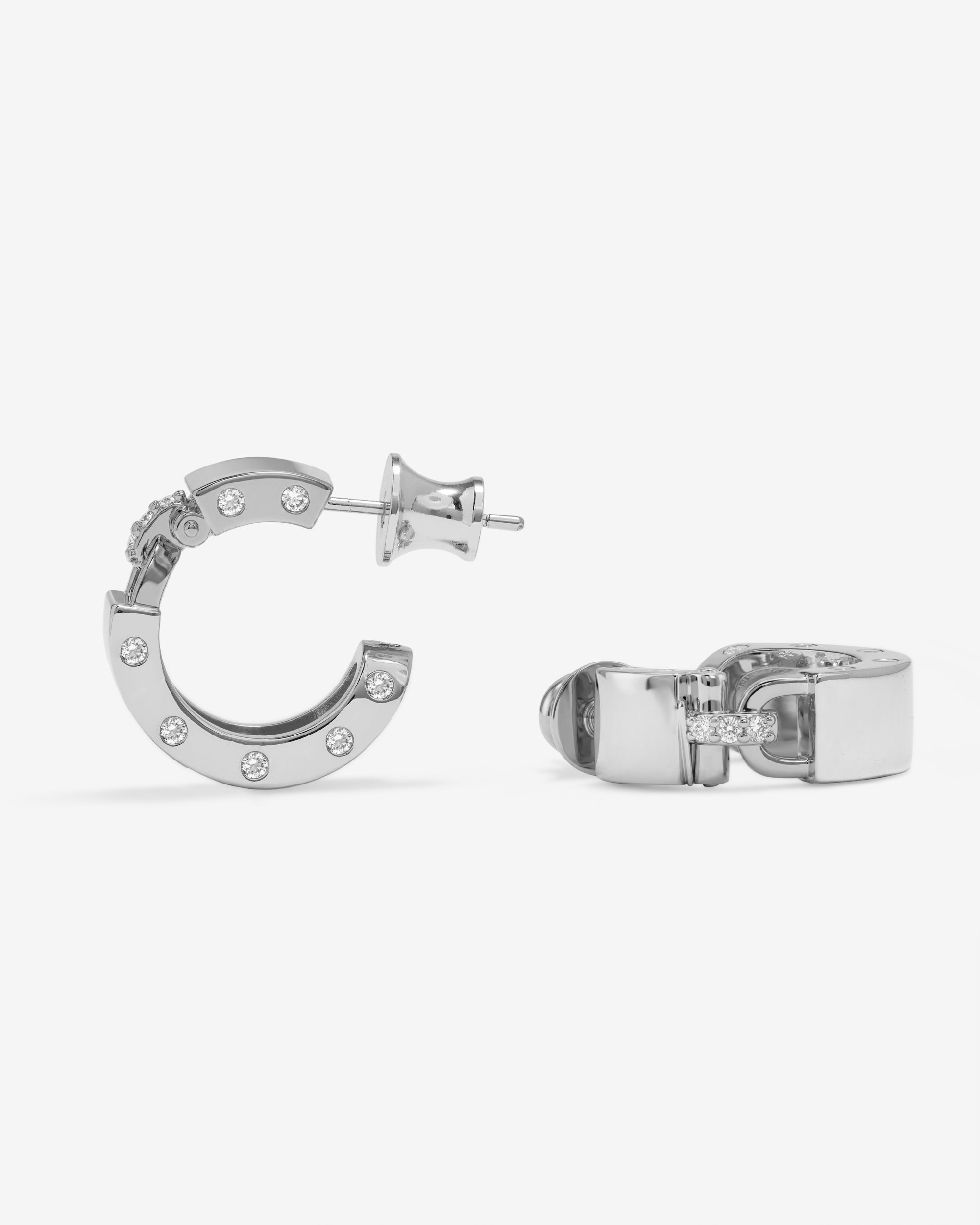 Ashley Lock Huggies - Silver