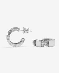 Ashley Lock Huggies - Silver