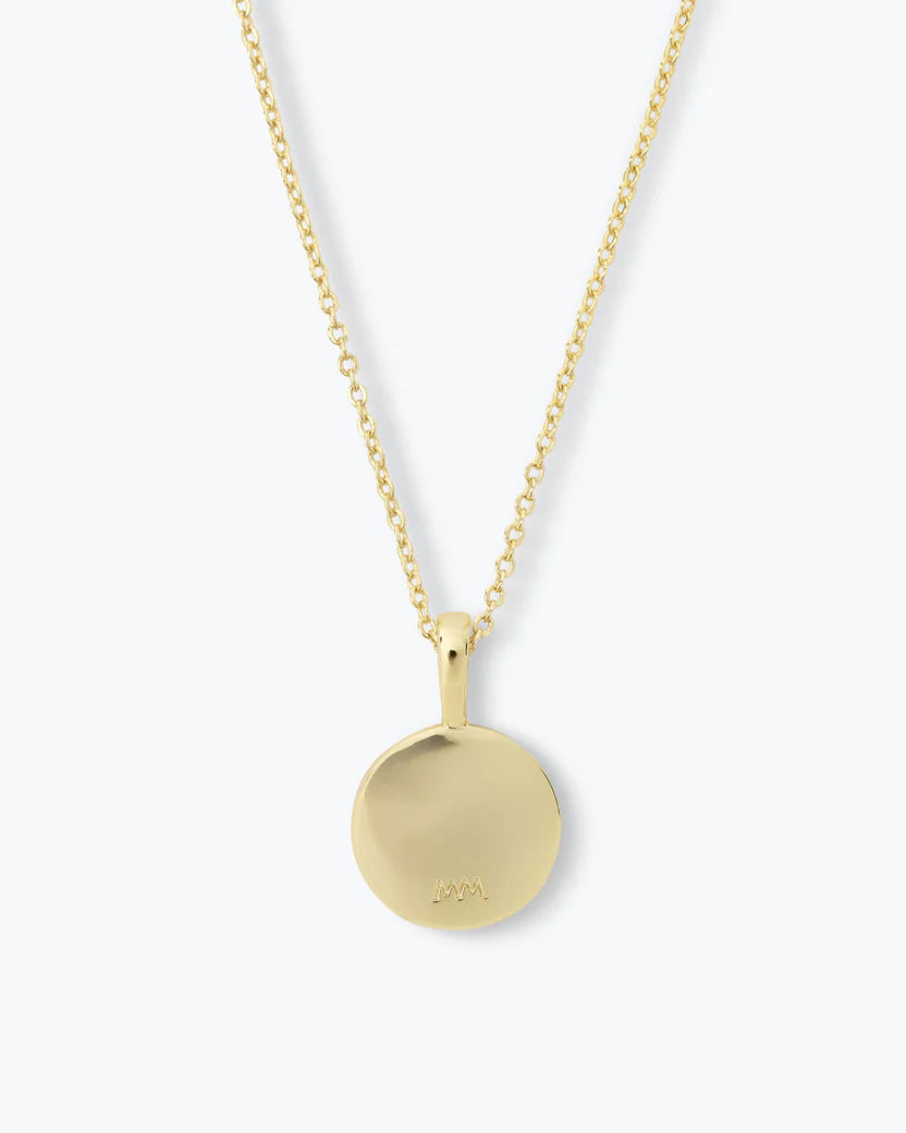 Love Letters Medallion Necklace 24mm - Gold