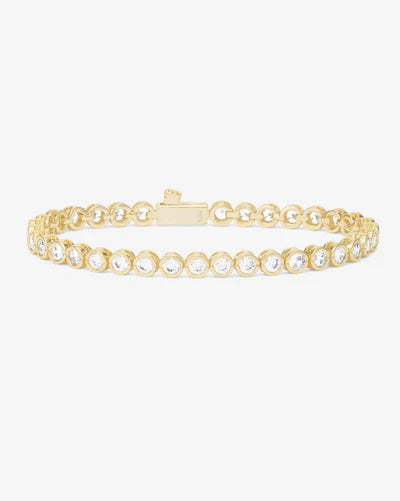 Baroness Tennis Bracelet Sz 7.5 Gold