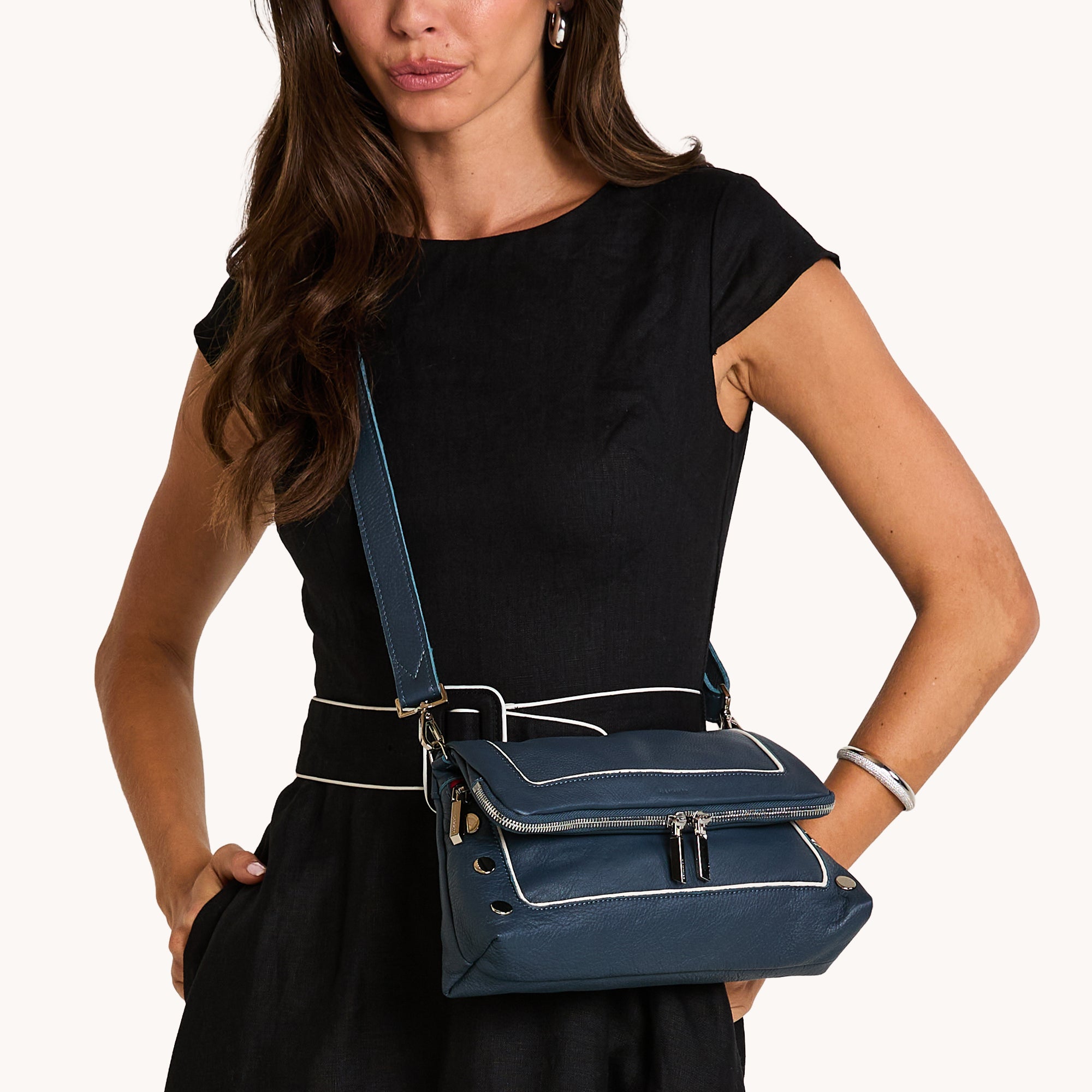 *Beverly Med-Nautical Navy-S