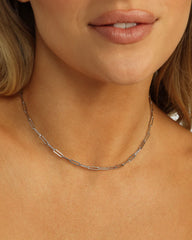 Baroness Samantha Tennis Necklace - Silver