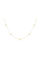 17" Choker Simplicity Chain Mixed Metal - Classic Gold 4mm