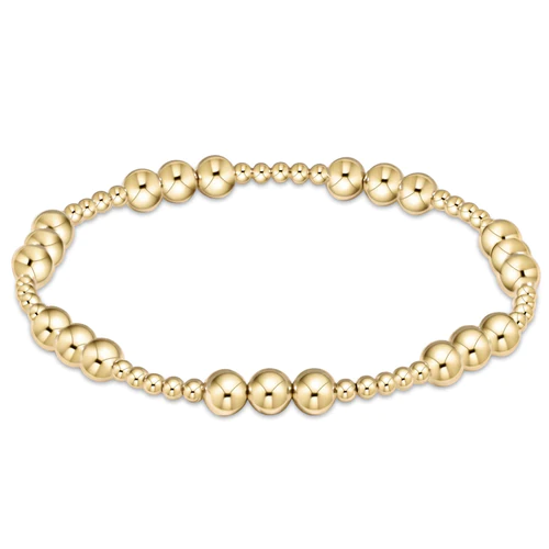 enewton Extends - Classic Joy Pattern 5mm Bead Bracelet - Gold