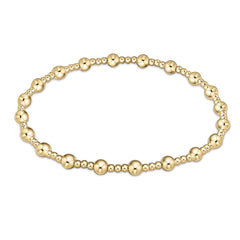 enewton Extends - Classic Sincerity Pattern 4mm Bead Bracelet - Gold