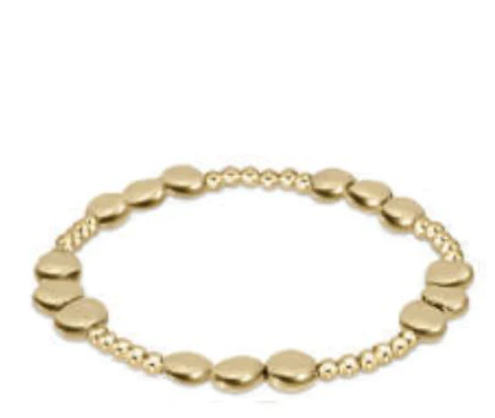 enewton extends - Honesty Joy Pattern 6mm Bead Bracelet - Gold