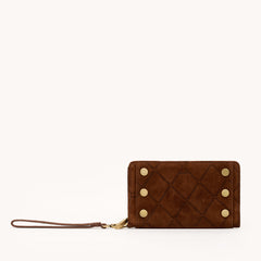 Bryant Wallet-Chocolate Diamond Suede-AG