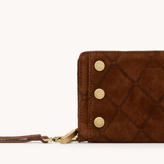 Bryant Wallet-Chocolate Diamond Suede-AG
