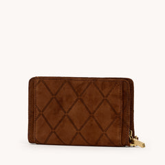 Bryant Wallet-Chocolate Diamond Suede-AG