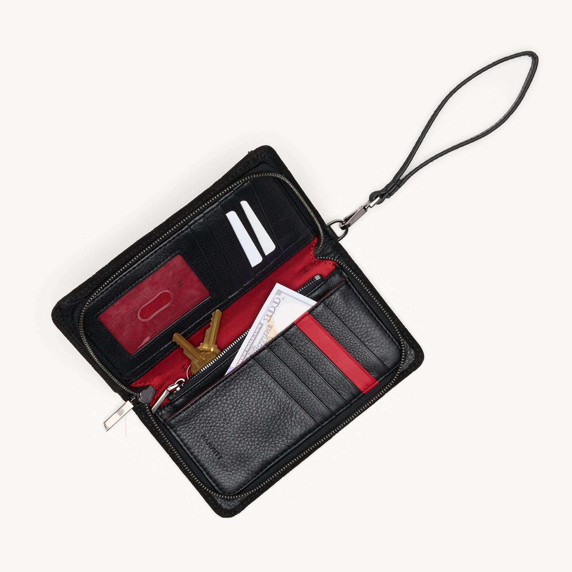 Bryant Wallet-Noir Diamond Suede-GM