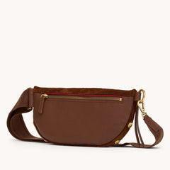 Charles Crossbody Med-Chocolate Diamond Suede-AG