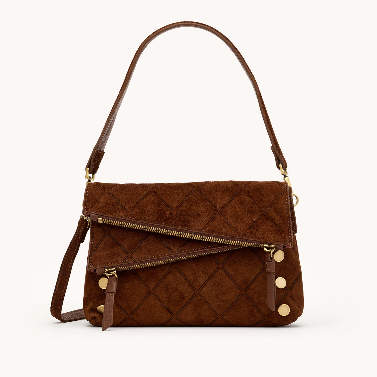 Dillon Sml-Chocolate Diamond Suede-AG