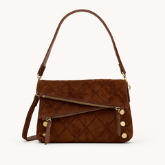 Dillon Sml-Chocolate Diamond Suede-AG