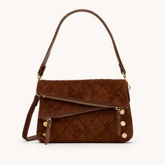 Dillon Sml-Chocolate Diamond Suede-AG