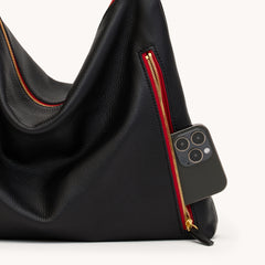 Kyle Large Black BG Red Zip