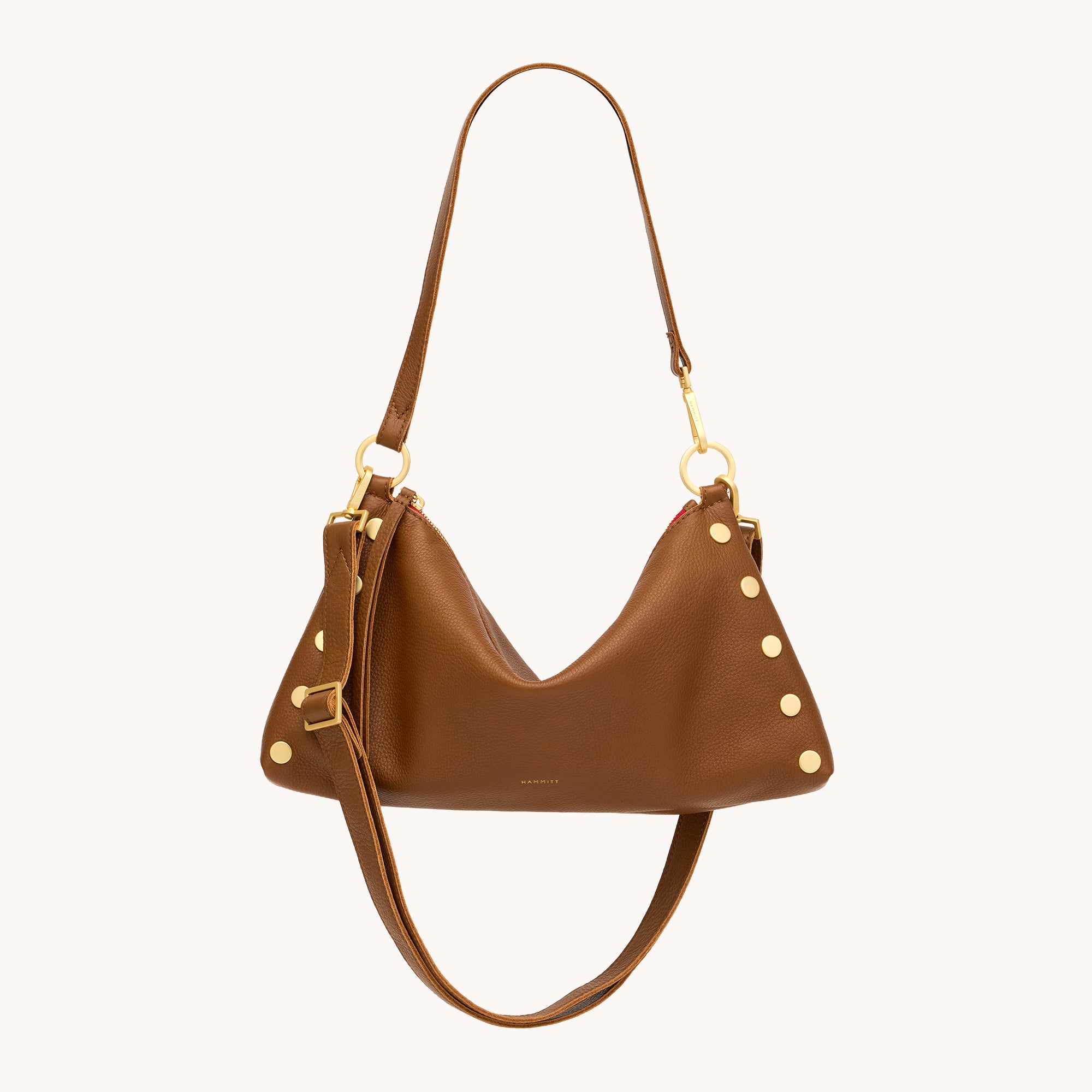 *Kyle-Mahogany Pebble-BG-Red Zip