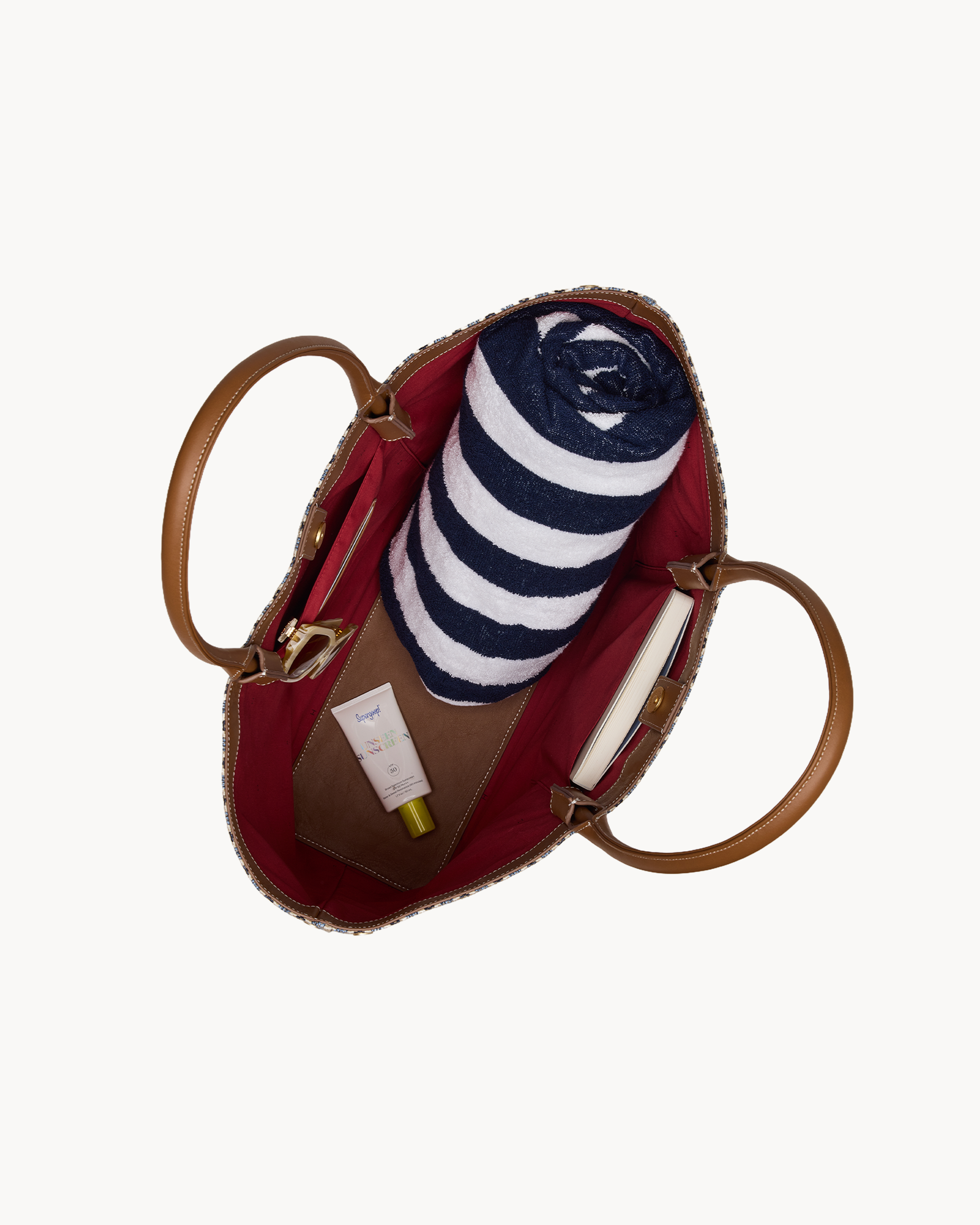*Olympia Tote - Cabana Blue - BG